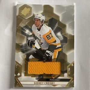 Sidney Crosby SPX UPPER DECK Card jersey card game used